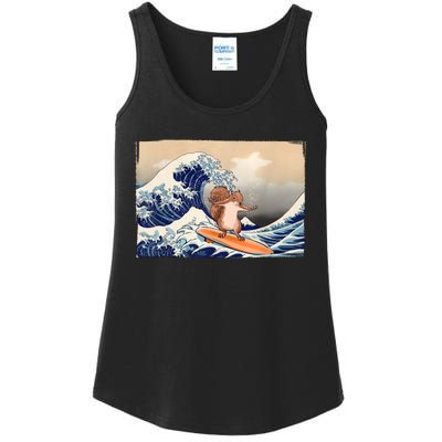 Squirrel Lover Squirrel Art Funny Surf Funny Squirrel Ladies Essential Tank