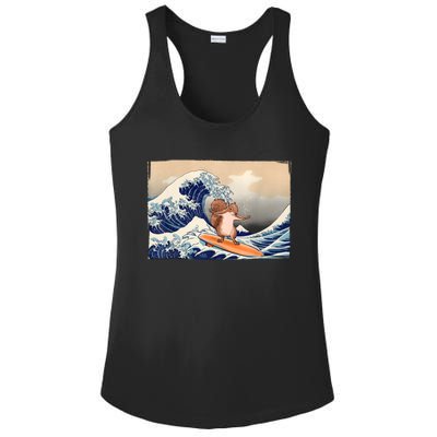 Squirrel Lover Squirrel Art Funny Surf Funny Squirrel Ladies PosiCharge Competitor Racerback Tank