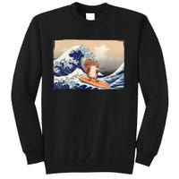 Squirrel Lover Squirrel Art Funny Surf Funny Squirrel Tall Sweatshirt