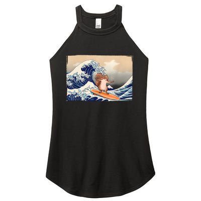 Squirrel Lover Squirrel Art Funny Surf Funny Squirrel Women's Perfect Tri Rocker Tank