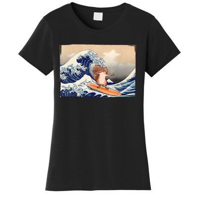 Squirrel Lover Squirrel Art Funny Surf Funny Squirrel Women's T-Shirt