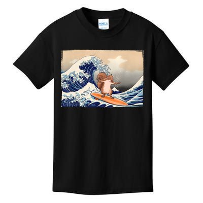 Squirrel Lover Squirrel Art Funny Surf Funny Squirrel Kids T-Shirt