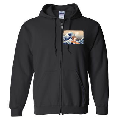 Squirrel Lover Squirrel Art Funny Surf Funny Squirrel Full Zip Hoodie