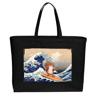 Squirrel Lover Squirrel Art Funny Surf Funny Squirrel Cotton Canvas Jumbo Tote