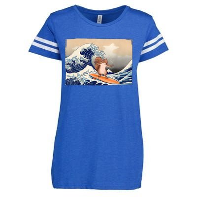 Squirrel Lover Squirrel Art Funny Surf Funny Squirrel Enza Ladies Jersey Football T-Shirt