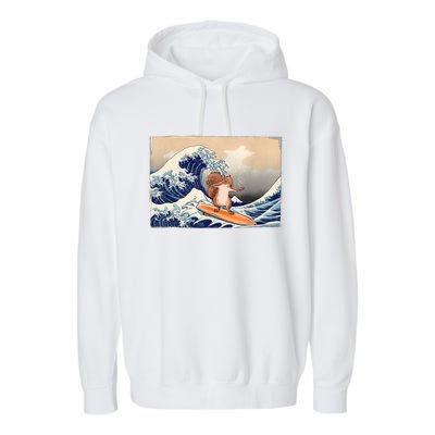 Squirrel Lover Squirrel Art Funny Surf Funny Squirrel Garment-Dyed Fleece Hoodie