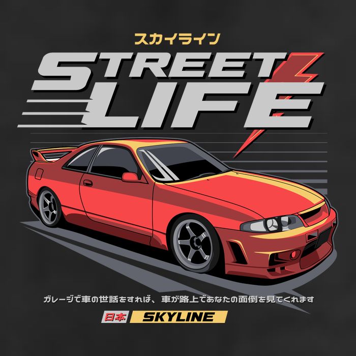 Street Life 7 Panel Mesh Trucker Snapback Hat