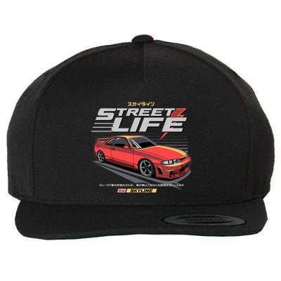 Street Life Wool Snapback Cap