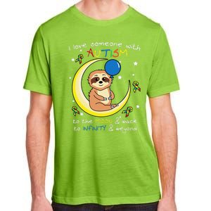 Sloth Love Someone With Puzzle Cool Autism Awareness Gift Adult ChromaSoft Performance T-Shirt