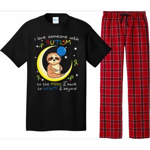 Sloth Love Someone With Puzzle Cool Autism Awareness Gift Pajama Set