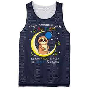 Sloth Love Someone With Puzzle Cool Autism Awareness Gift Mesh Reversible Basketball Jersey Tank