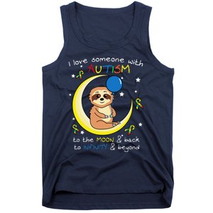 Sloth Love Someone With Puzzle Cool Autism Awareness Gift Tank Top