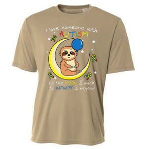 Sloth Love Someone With Puzzle Cool Autism Awareness Gift Cooling Performance Crew T-Shirt