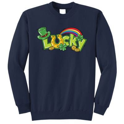 Shamrock Lucky St Patricks Day Cute Tall Sweatshirt