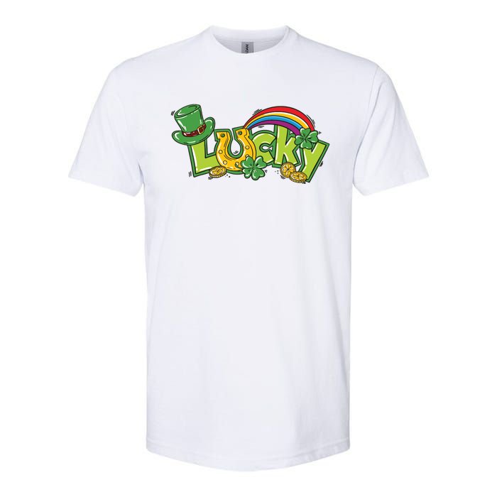 Shamrock Lucky St Patricks Day Cute Softstyle CVC T-Shirt