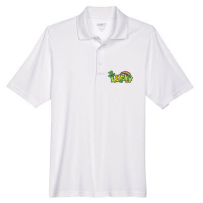 Shamrock Lucky St Patricks Day Cute Men's Origin Performance Pique Polo