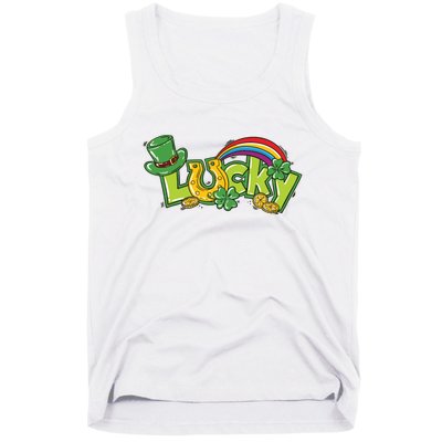 Shamrock Lucky St Patricks Day Cute Tank Top