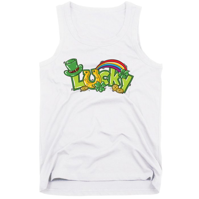 Shamrock Lucky St Patricks Day Cute Tank Top