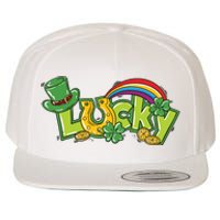 Shamrock Lucky St Patricks Day Cute Wool Snapback Cap