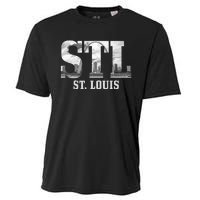 St. Louis STL Skyline Pride Missouri Vintage Cooling Performance Crew T-Shirt