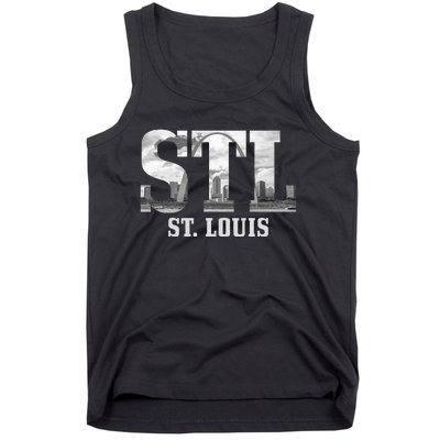 St. Louis STL Skyline Pride Missouri Vintage Tank Top