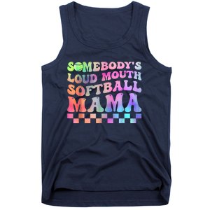 Somebody's Loudmouth Softball Mama Funny Mom Mother's Day Tank Top