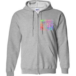 Somebody's Loudmouth Softball Mama Funny Mom Mother's Day Full Zip Hoodie