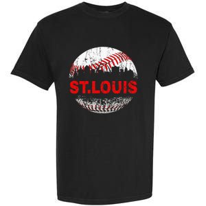 St. Louis Souvenir Baseball City Downtown I Love St. Louis Garment-Dyed Heavyweight T-Shirt