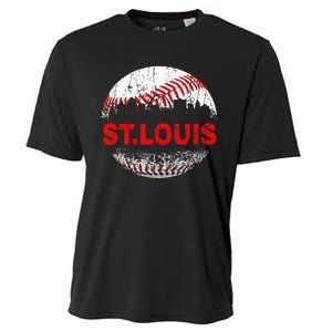 St. Louis Souvenir Baseball City Downtown I Love St. Louis Cooling Performance Crew T-Shirt