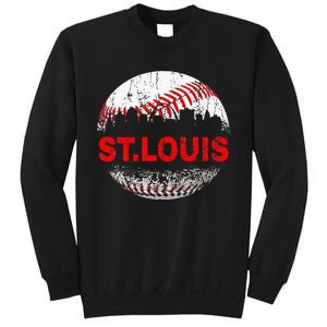 St. Louis Souvenir Baseball City Downtown I Love St. Louis Sweatshirt