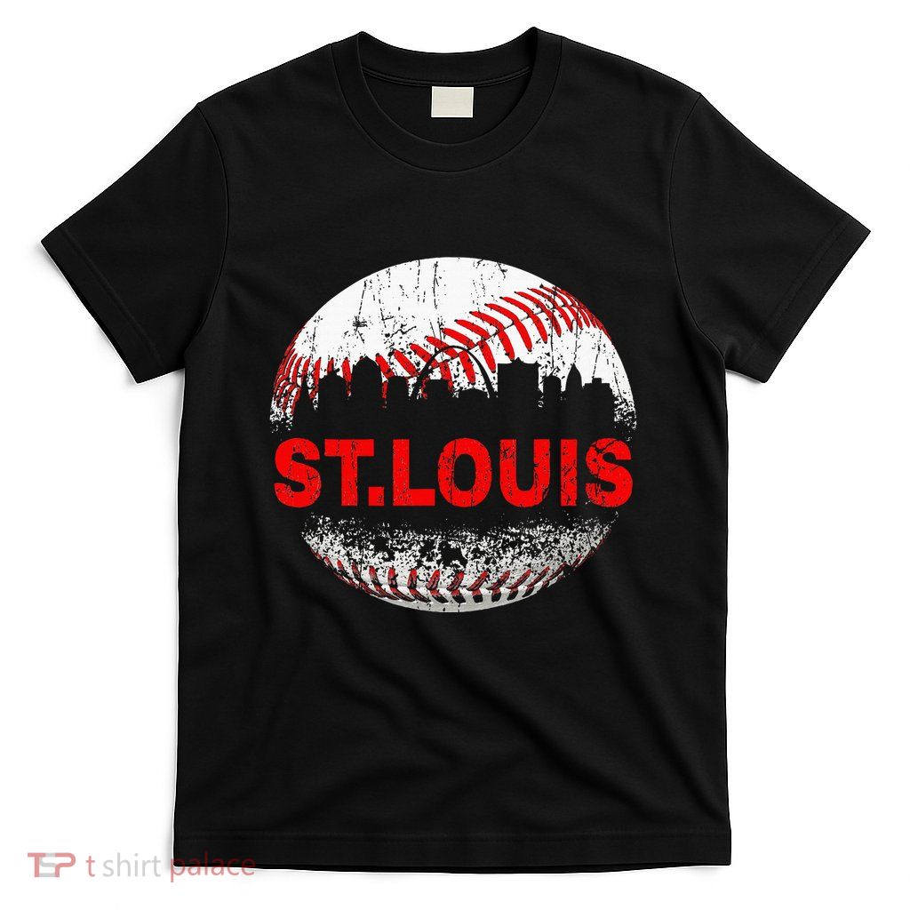 St. Louis Souvenir Baseball City Downtown I Love St. Louis T-Shirt