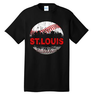 St. Louis Souvenir Baseball City Downtown I Love St. Louis Tall T-Shirt