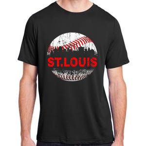 St. Louis Souvenir Baseball City Downtown I Love St. Louis Adult ChromaSoft Performance T-Shirt