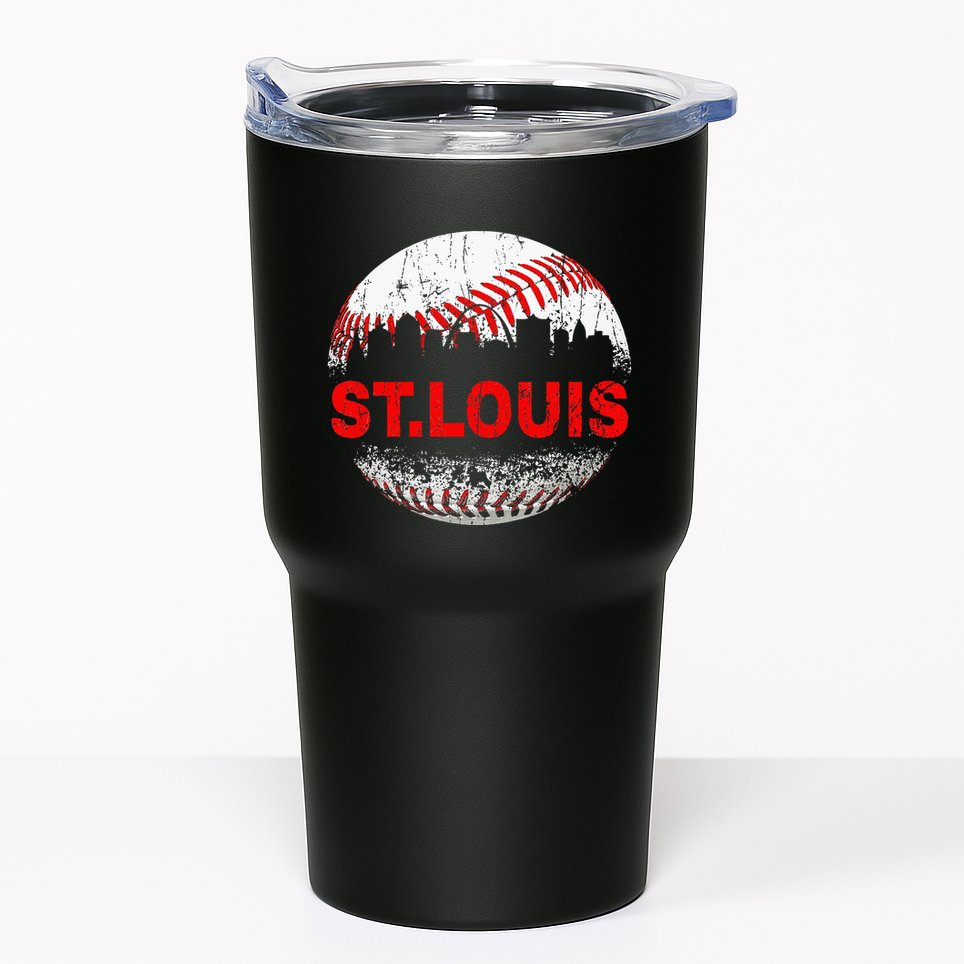 St. Louis Souvenir Baseball City Downtown I Love St. Louis Tumbler