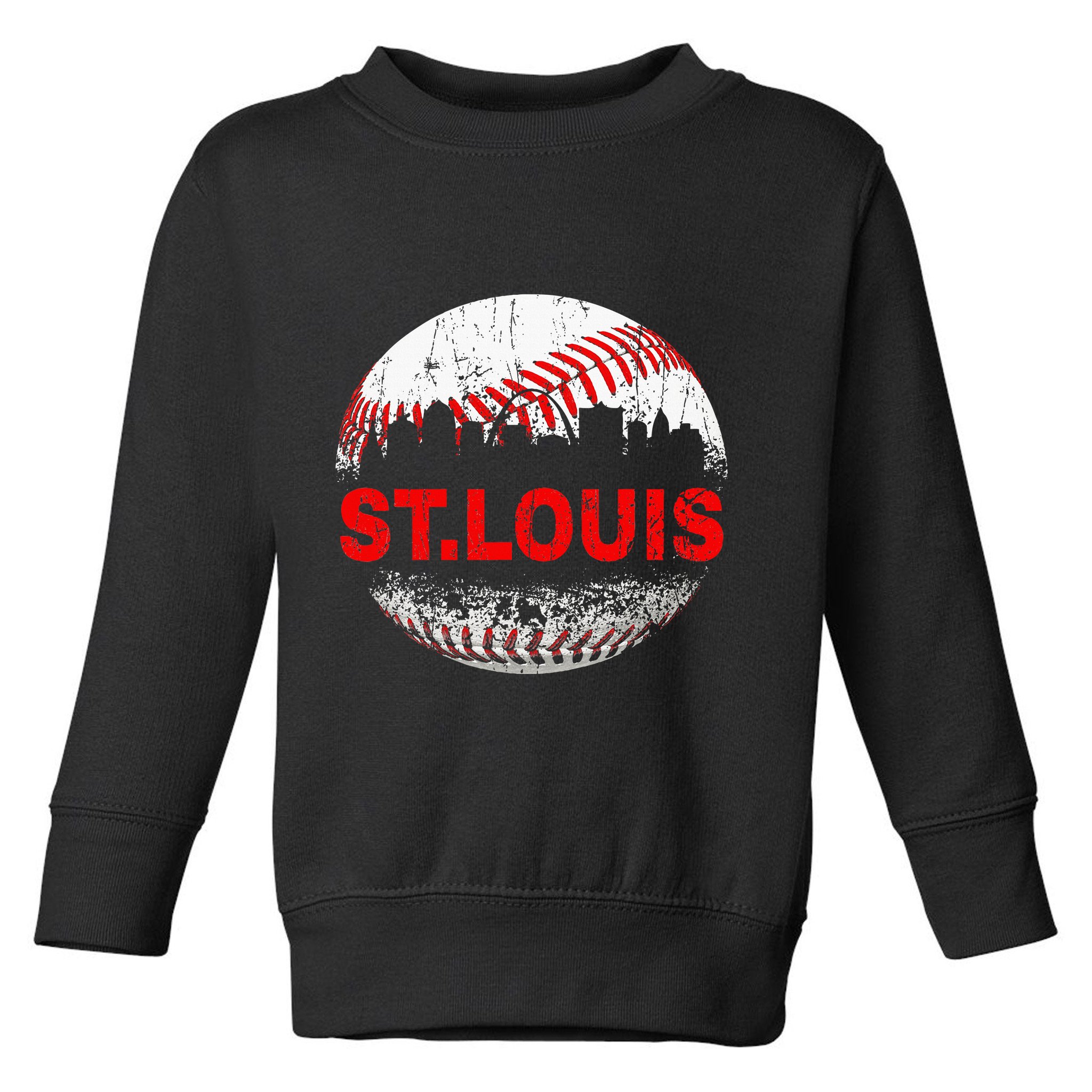 St. Louis Souvenir Baseball City Downtown I Love St. Louis Toddler Sweatshirt