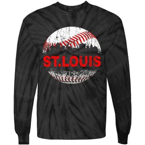 St. Louis Souvenir Baseball City Downtown I Love St. Louis Tie-Dye Long Sleeve Shirt