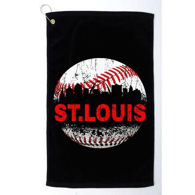 St. Louis Souvenir Baseball City Downtown I Love St. Louis Golf Towel
