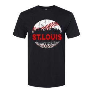 St. Louis Souvenir Baseball City Downtown I Love St. Louis Softstyle CVC T-Shirt