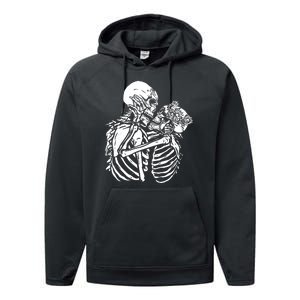 Skeleton Lovers Performance Fleece Hoodie