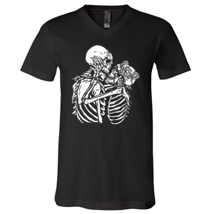 Skeleton Lovers V-Neck T-Shirt