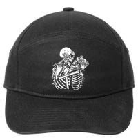 Skeleton Lovers 7-Panel Snapback Hat