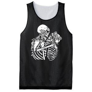 Skeleton Lovers Mesh Reversible Basketball Jersey Tank