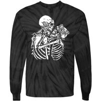 Skeleton Lovers Tie-Dye Long Sleeve Shirt