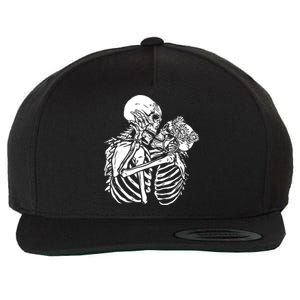 Skeleton Lovers Wool Snapback Cap