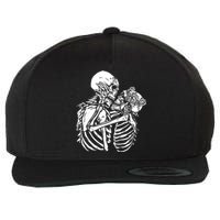 Skeleton Lovers Wool Snapback Cap