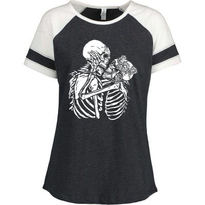 Skeleton Lovers Enza Ladies Jersey Colorblock Tee