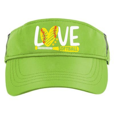 Softball Love Softball  Adult Drive Performance Visor