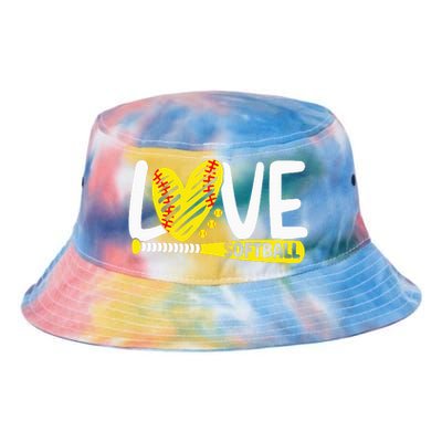 Softball Love Softball  Tie Dye Newport Bucket Hat