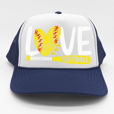 Softball Love Softball  Trucker Hat