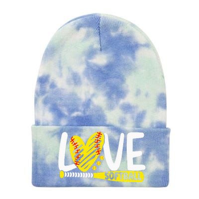 Softball Love Softball  Tie Dye 12in Knit Beanie